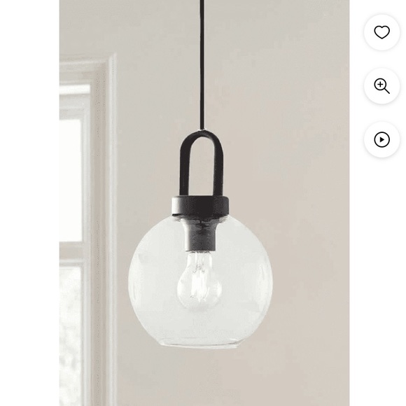 NWT IN BOX BLACK PENDANT LIGHT - Picture 1 of 2